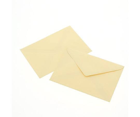 カラー封筒　洋2　枠無　パステルクリーム　100枚