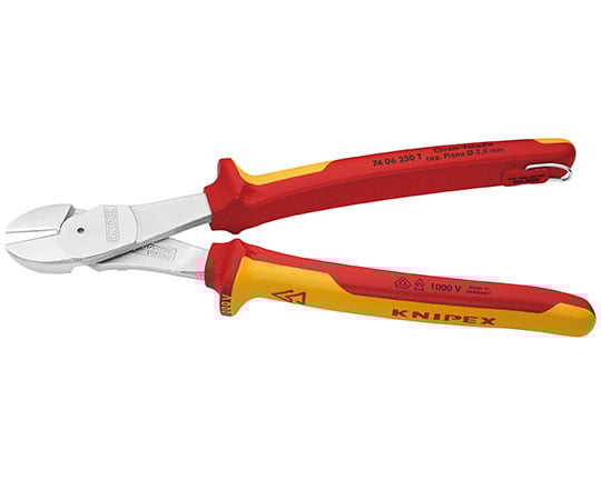 Amazon.co.jp: クニペックス KNIPEX 絶縁斜ニッパー 落下防止