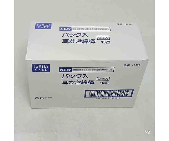 FC（ファミリーケア）　パック入り耳かき綿棒　50本入×10袋