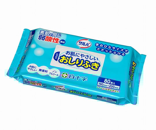 サルバ　お肌にやさしいおしりふき　80枚入×12袋