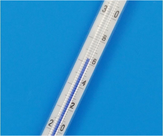 63-1457-25 水銀ゼロ標準温度計 0～100℃（0.2） 検査成績書付 1-NM-2