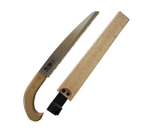 木サヤ付剪定鋸　上製白柄白サヤ　240mm