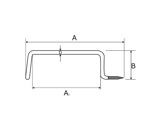 コーティングフック　32A-L　260mm　BK-644