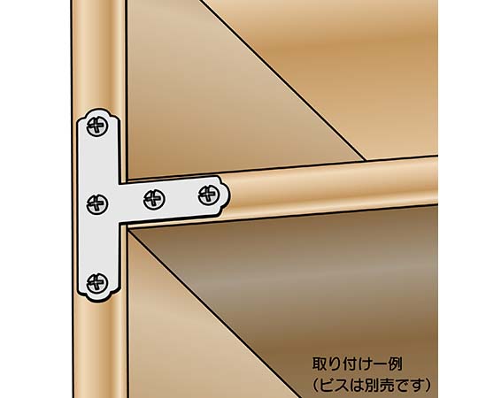 ステンT字隅金　小　縦39mm×横47mm　BY-004