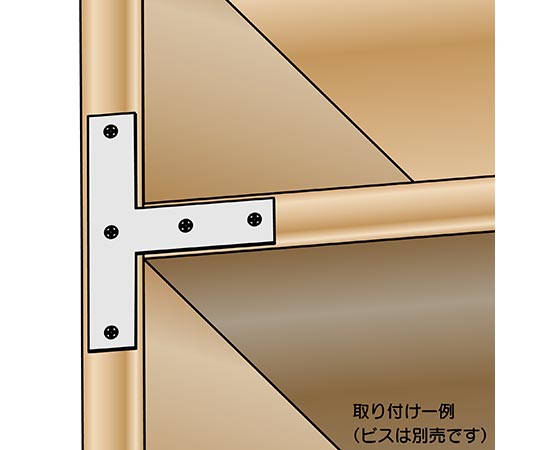 ユニクロ隅金　T型　180mm　BK-022