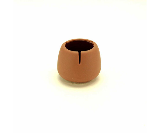 ワイドフェルトキャップ　丸脚用　32-45mm　薄茶　4個入　GK-703