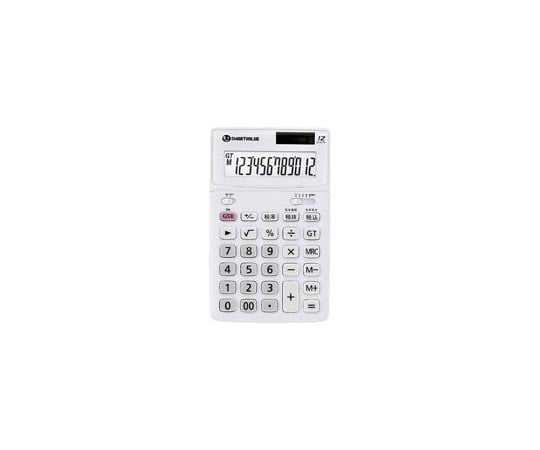 中型電卓　ホワイト　5台　K071J-5｜アズキッチン【アズワン】