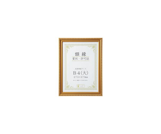賞状額　金消　B4（大）　10枚