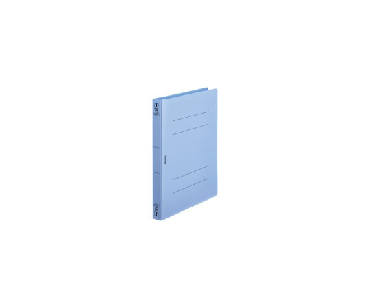 63-1608-24 フラットファイルPP 定番 厚とじ A4S ブルー 10冊 新色 FF-A4SW-B