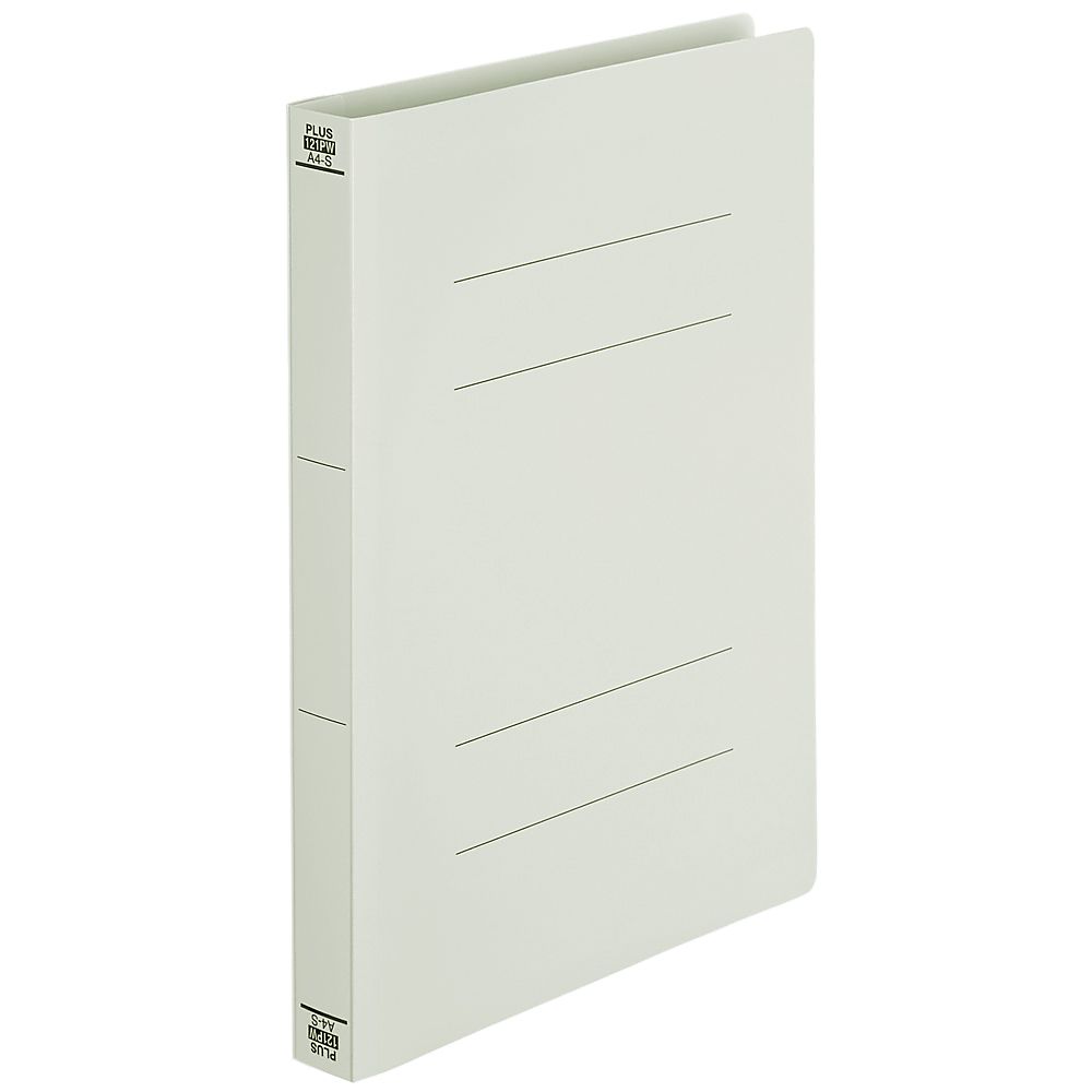 PPフラットファイル　A4S　厚綴　グレー　1冊