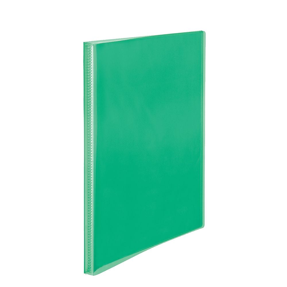 63-1612-18-30 シンプルクリアーファイル 40P グリーン FC-240SC GR