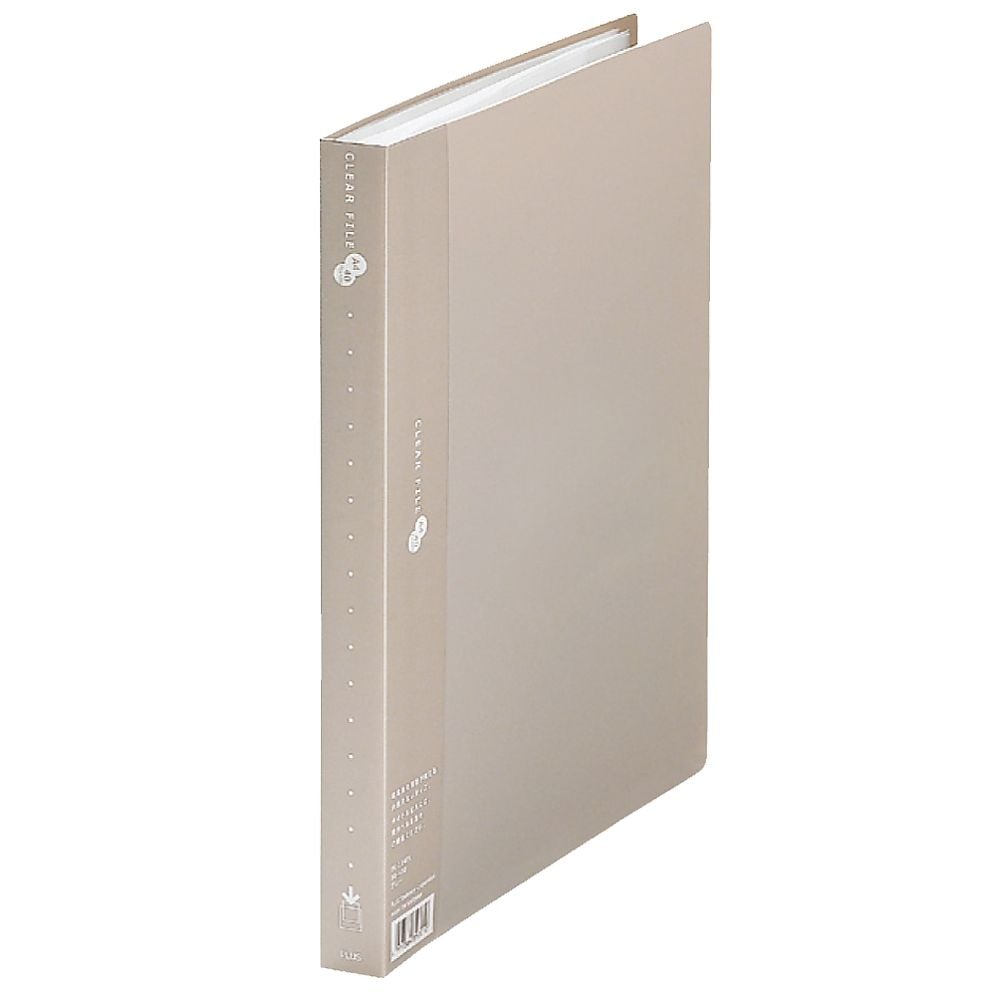 クリアーファイル　40P　A4S　グレー