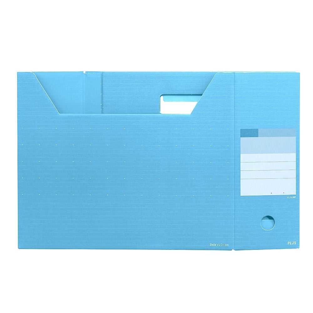 63-1621-92 ボックスファイル レギュラー スカイブルー FL-023BF