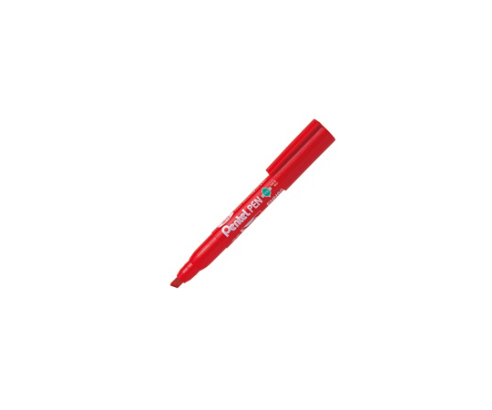 ぺんてるペン 太字 平芯 赤 ENN60-B
