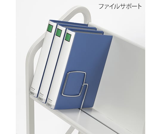 【グリーン購入法】ナカキン63-1826-63 ファイルサポートワゴン 2段タイプ FSW-4607WG