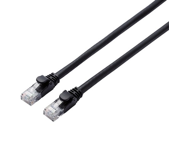 カテゴリー6A対応LANケーブル Φ6.5mm 1.0m ブラック LD-GPA/BK1