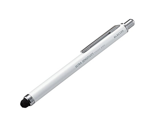 超感度スマートフォン用タッチペン(ノックタイプ) ホワイト P-TPCNWH