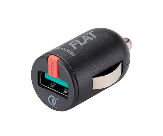 超コンパクト車載充電器（Quick　Charge3.0）　ブラック