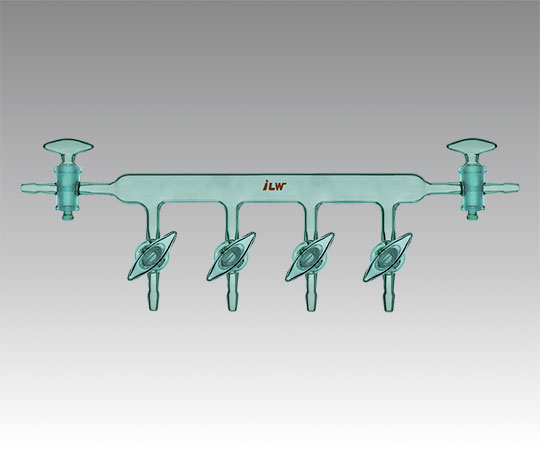 ガス置換用マニフォールド ガラスコック VM4