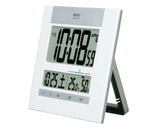 低価格で大人気の 63-1928-95 温湿度計付掛置兼用電波時計 35％OFF 6210-057