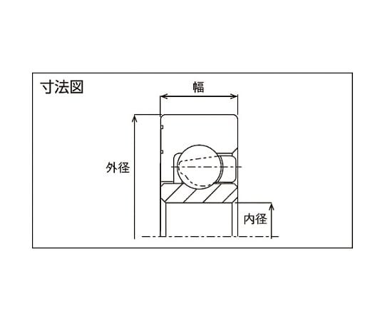 63-1952-87 樹脂ベアリング DR-S 外径×内径：22×6mm DR-22-SHS6-GN