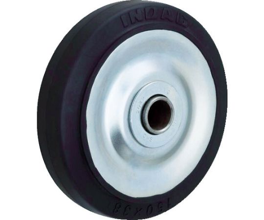 中荷重用キャスター　ゴム車輪のみ　Φ100