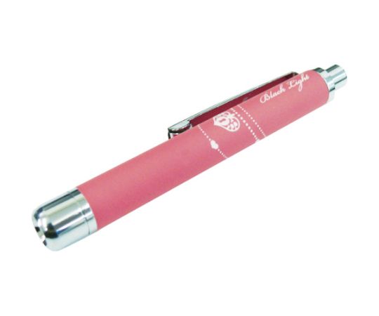 ブラックライト（ラバー調ペンタイプ） UV-LED1灯タイプ ピンク PW-UV375H-07PI