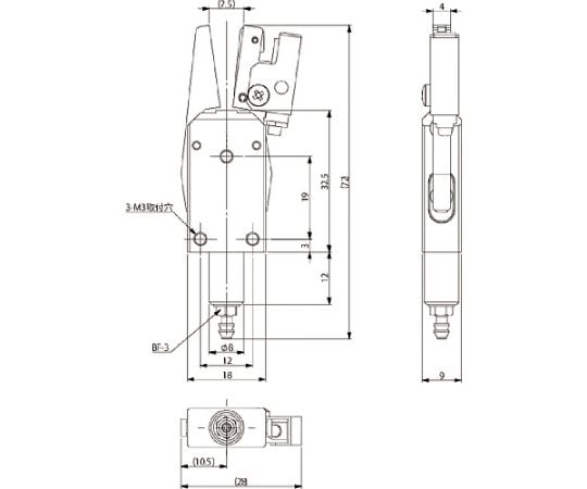 ランナーチャックES（近接センサー付）　CHK-ES1-08-C