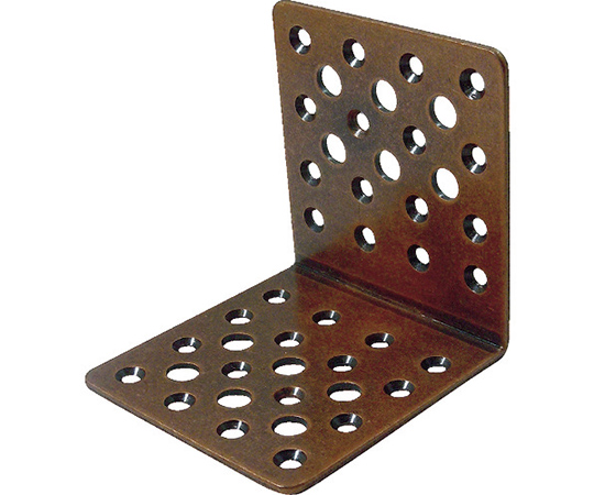 マルチ金物 L型 ブロンズ 2.3×80×85×85