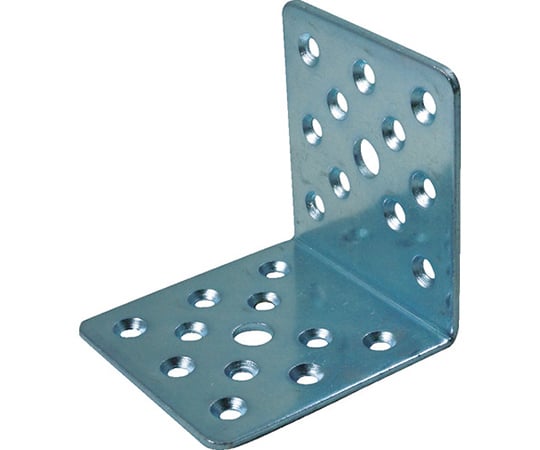 マルチ金物 L型 ユニクロメッキ 2.3×60×65×65