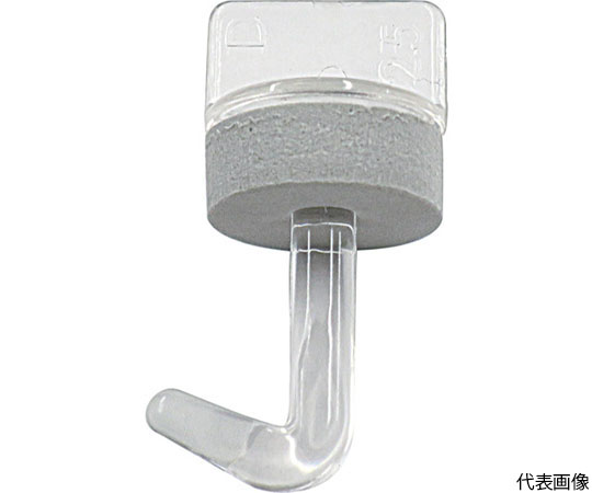 ポリカーボネイト極太フック 64本入 27mm クリアー