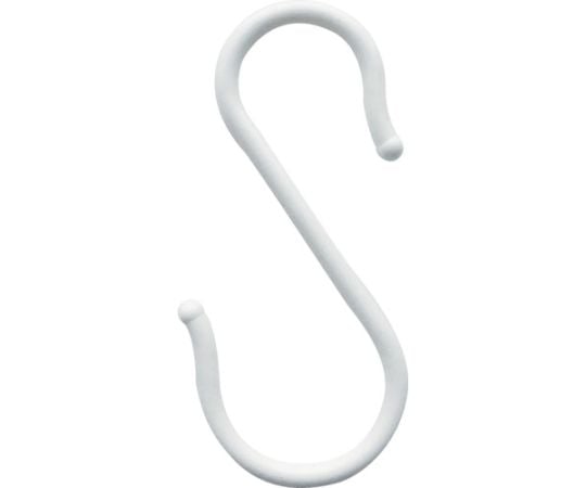 プラスチックSフック8×165mm白色（2個入り）