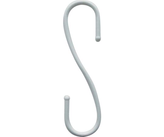 プラスチックSフック8×245mm白色（2個入り）