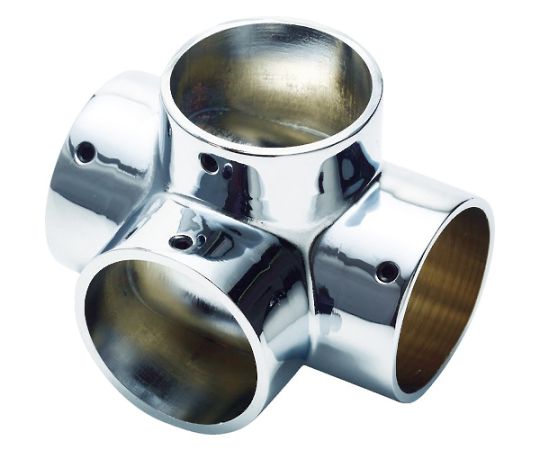 パイプ継手四方エルボ・32mm（ネジ止め付）