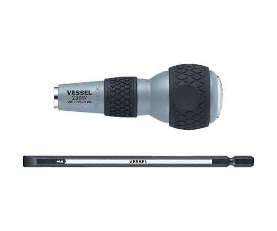 ボールグリップ差替貫通ドライバー No.230W-6（-6）