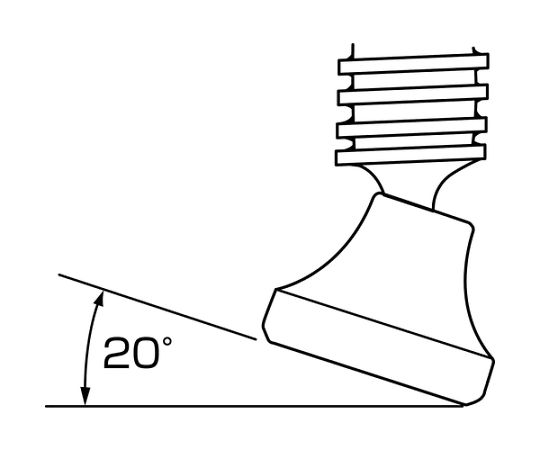 63-2022-71 L型クランプ 万力 バーハンドル強力型 1200mm×119mm