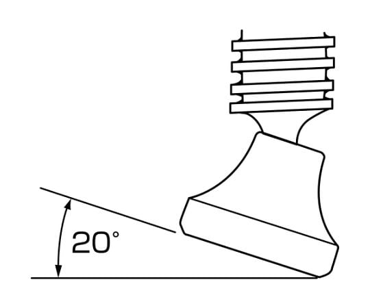 63-2022-83 L型クランプ 万力 バーハンドル標準型 100mm×101mm BM1010A