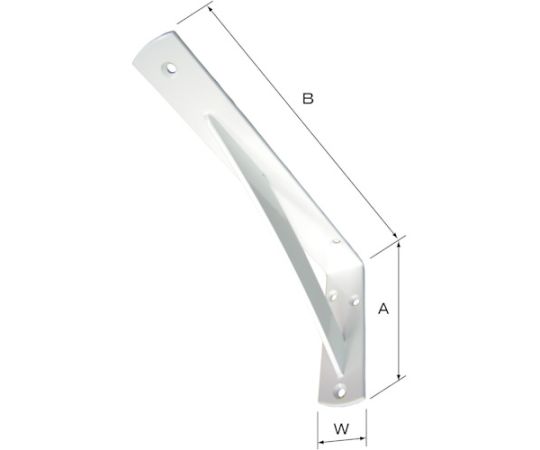 パワー棚受（スチール）150X300 ホワイト