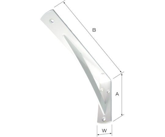 パワー棚受（スチール）200X400 ホワイト
