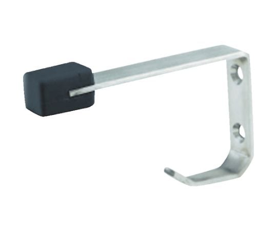 フック付ボックス戸当　100　HL　黒ゴム