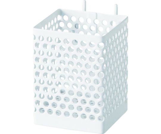 パンチングボード用パーツ 小物入れ 小 白 61×76（70）×80