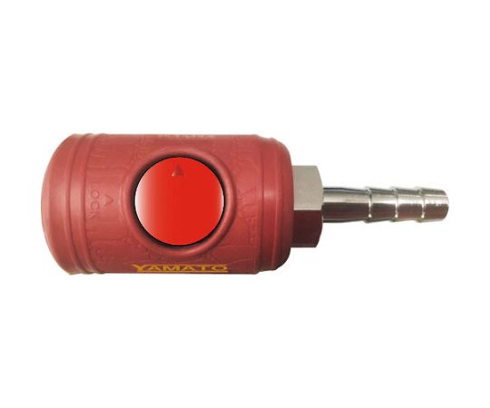 金属カップリング ボタン式カップリングソケット 相手側取付サイズ1/4ホース口