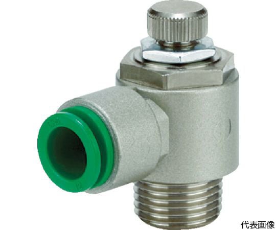 ワンタッチ管継手内蔵金属ボディスピードコントローラ