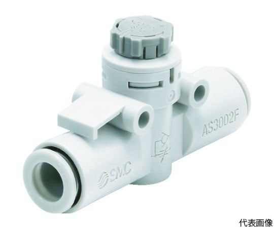 63-2180-97 ワンタッチ管継手付スピコン/インラインタイプ AS2002F-04A