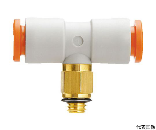 63-2184-61 ワンタッチ-両口チーズユニオン インチサイズ S KQ2T03-32A