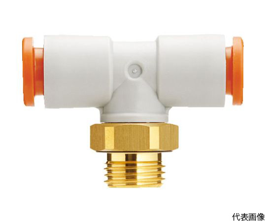 63-2184-68 ワンタッチ-両口チーズユニオン　インチサイズ　S KQ2T03-34AP