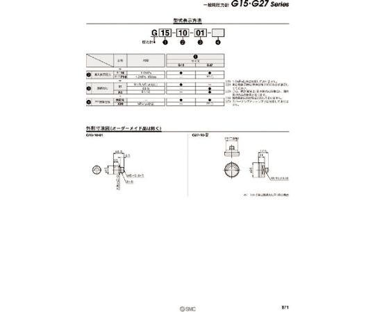 63-2189-97 圧力計 G27-10-R1-X207