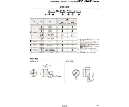 63-2190-22 圧力計 G36-7-01