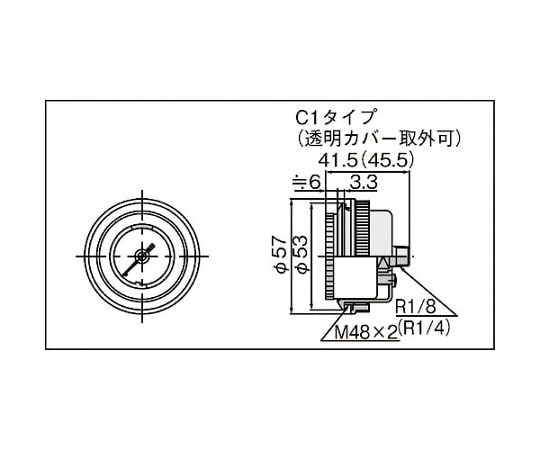 63-2190-58 圧力計 G46-10-02-LN