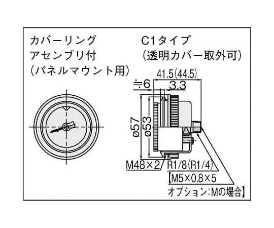63-2190-61 圧力計 G46-10-02M-C2
